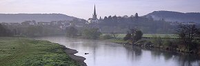 misty morning at ross on wye