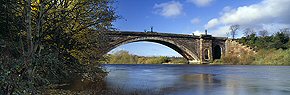 grosvenor bridge, river dee, chester