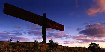 angel of north evening card
